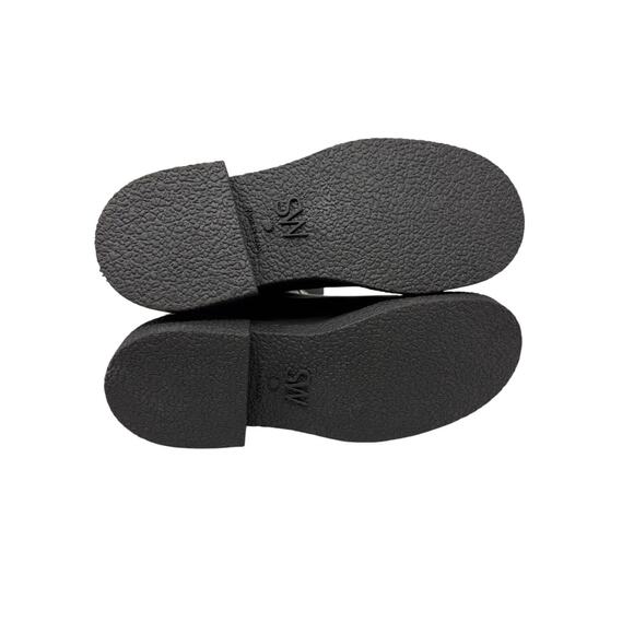 Stuart Weitzman Black Charli Zip Leather Platform Waterproof Boots NEW sz 9 - Picture 7 of 10